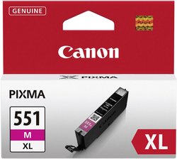 Wkład atramentowy Canon CLI-551XL purpurowy 6445B001 Tusz Canon CLI-551XL M, magenta, oryginalny