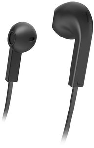 Słuchawki &quot,Advance&quot,, wkładki douszne, mikrofon, kabel taśmowy, czarne Słuchawki In Ear Hama Advance 00184137 Stereo czarny
