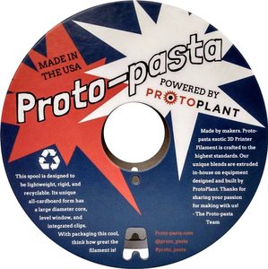 Filament do drukarek 3D PLA Proto-Pasta CFP11705, Średnica filamentu: 1.75 mm, 500 g, karbonowy