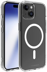 Vivanco MSASCVVIPH15T Futerał backcase Apple iPhone 15 przeźroczysty Kompatybilny z MagSafe, Bryzgoszczelna, Pyłoszczelna, Wodoodporny