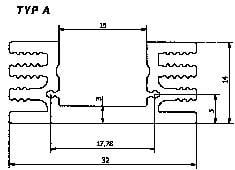 Radiator Fischer Elektronik SK 75 50 SA 4.5 K/W