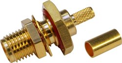 Złącze SMA odwrócone Telegärtner J01151R0001 J01151R0001 złącze żeńskie do wbudowania 50 Ω 1 szt.