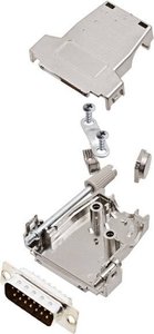 Zestaw listew męskich D-Sub encitech DSSK15-M-DMP-K 6355-0084-22, rzędy: 2, styki: 15, 45 °, 180 °, 1 szt.