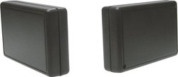 Obudowa uniwersalna Strapubox, ABS, czarny, (D x S x W) 106 x 62.5 x 23 mm, 1 szt.