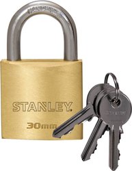 Kłódka STANLEY 81102 371 401 30 mm    z zamkiem kluczykowym