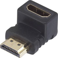 Przejściówka, adapter kątowy HDMI SpeaKa Professional SP-7870132, [1x złącze męskie HDMI - 1x złącze żeńskie HDMI]