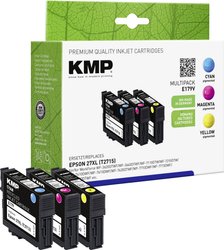 KMP Tusz Zamiennik Epson 27XL, T2715, T2712, T2713, T2714 Cyjan, Magenta, Żółty atrament KMP E179V 1627,4005, 1 szt.