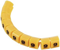 Oznacznik kablowy  TRU COMPONENTS  TC-MB1/9203 pomarańczowy 1593403 Zawartość: 10 szt.