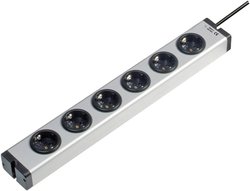 Listwa zasilająca Ehmann VARIO LINEA 0600x00062031, Złącze bezpieczne, Ilość gniazdek: 6