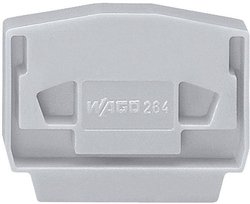 do złączek ze stopką zatrzaskową gr. 4 mm, szara WAGO 264-371 ścianka końcowa