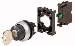 Przycisk kluczykowy Eaton M22-WS-K10-BVP pierścień przedni z tworzywa sztucznego czarny   1 szt.