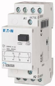 Przełącznik zatrzaskowy, 24AC/12DC, 2W, 16A, 50Hz, 2TE Przełącznik przepięciowy Eaton Z-S24/WW 265543, 16 A