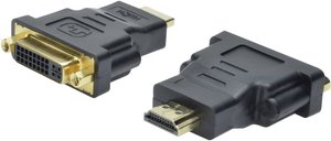 Przejściówka, adapter HDMI, DVI Digitus AK-330505-000-S AK-330505-000-S, [1x złącze męskie HDMI - 1x złącze żeńskie DVI 29-pin]