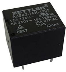Przekaźnik drukowany Zettler Electronics AZ943-1CH-24DE, monostabilny, 1 cewka, 30 V/DC, 300 V/AC, 15 A, 1 szt.