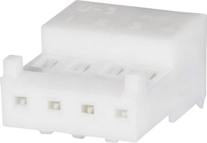 Listwa kołkowa, żeńska, standardowa TE Connectivity MTA-100 3-640621-6, wire-to-wire, piny: 6, 5 A, 1 szt.