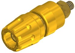 Zacisk biegunowy żółty 35 A SKS Hirschmann PKI 10 A Au 1 szt.