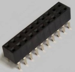 Listwa gniazdowa dwurzędowa z Dual Entry 2x10-biegunowy, prosta, pozłacana, raster 2,54 mm, wysokość 5,0mm, nierozdzielny BKL Electronic 10122226 Listwa złączy żeńskich (standardowa) 1 szt.