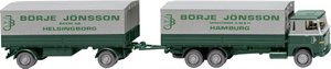 Model ciężarówki Wiking 046001 H0 Scania Przyczepa z platformą (Scania 111) &quot,Börje Jönsson&quot,