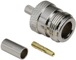 Złącze N BKL Electronic  0404015/D złącze żeńskie proste 50 Ω 1 szt.