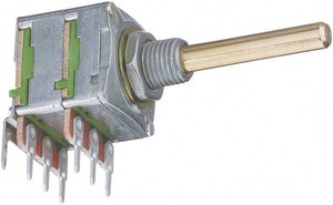 Potencjometr obrotowy  stereo 0.05 W 100 kΩ Potentiometer Service 4021 1 szt.