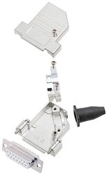 Zestaw listew żeńskich D-Sub encitech DTSL15-SJSRG-S-DMS-W-K 6355-8091-32, rzędy: 2, styki: 15, 45 °, 1 szt.