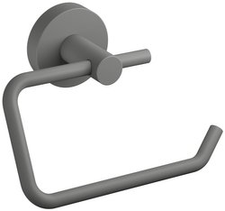 tesa® MOON GREY uchwyt na papier toaletowy, matowy szary - uchwyt na papier toaletowy bez pokrywy do łazienek w stylu industrialnym i nowoczesnych łazienek Uchwyt na papier toaletowy tesa MOON GREY 40580-00000-00, 1 szt.