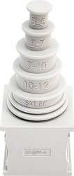 Przepust kablowy TRU COMPONENTS KT-DPF-A TC-10329308, (D x S) 21 mm x 21 mm, elastomer, 1 szt.