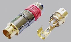 Złącze męskie DIN miniaturowe  BKL Electronic 0212018, złocony, złącze męskie proste, 1 szt.