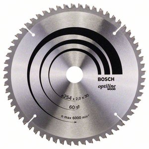 Tarcza tnąca z węglików spiekanych Bosch Accessories Optiline 254 x 30 x 2 mm 1 szt.