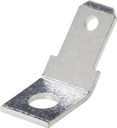 Końcówka płaska żeńska 4,8x0x8 45 Ä'''''°, średnica 3,2, mosiądz SN