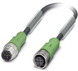 Kabel do czujników/elementów wykonawczych Phoenix Contact SAC-5P-M12MS/5,0-PUR/M12FS 1533615, Złącze żeńskie M12, proste, 1 szt.