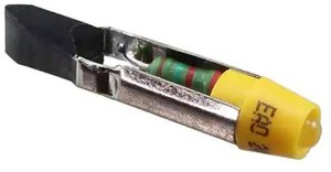 EAO 10-2112.1064 Seria 61 Led T5.5 Żółty AC/DC 7/14mA Prostowanie półfalowe Przycisk zatrzymania awaryjnego eao 10-2112.1064, 1 szt.