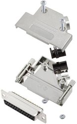 Zestaw listew żeńskich D-Sub TRU COMPONENTS TCD45PKM25DBSK 7709520, rzędy: 2, styki: 25, 45 °, 1 szt.