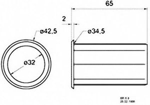 Tuba basowa Mini 35 x 68 mm