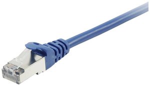 Kabel LAN Equip 605630, 1 szt., RJ45, CAT 6, S/FTP, 1.00 m, niebieski