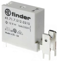 Przekaźnik z przyłączem do PCB i złączami płaskimi, 1 styk zwierny 16 A, cewka czuła na 6 V DC  Przekaźnik SMT Finder 45.71.7.006.1310 45.71.7.006.1310, 400 V/AC, 16 A, 1 szt.