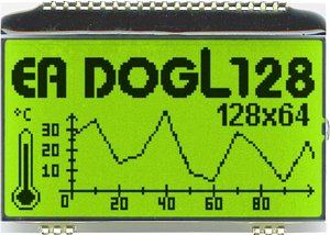 Wyświetlacz LCD DISPLAY VISIONS EADOGL128L-6    (S x W x G) 68 x 51 x 2.8 mm