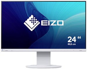 EIZO EV2460-WT Monitor EEK B (A - G) 60.5 cm (23.8 cal) 1920 x 1080 px 16:9 5 ms VGA, DVI, DisplayPort, HDMI, słuchawki (jack 3,5 mm), USB-B, USB 3.2 Gen 1 (USB 3.0), Audio-Line-in LCD (IPS)