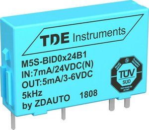 Moduł wejściowy ZDAuto M5S BID0524B1 cyfrowo izolowany zewnętrznie 5V wewnętrznie 0-5kHz Sink Moduł I/O  BID0524B1 Wejście cyfrowe, wewnętrzna izolacja 5V 0-5kHz