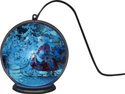 Konstsmide 1550-700 Obraz LED do zawieszenia w oknie Święty Mikołaj z saniami LED czarny Timer