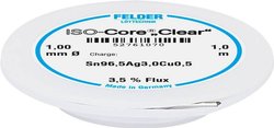 Cyna lutownicza Felder Löttechnik ISO-Core ''Clear'' SAC305 szpula Sn96,5Ag3Cu0,5   1 mm