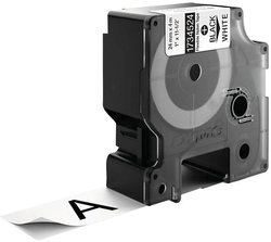 Taśma do nadruku  DYMO IND RHINO 1734524  Kolor taśmy: biały Kolor nadruku:czarny 24 mm 3.5 m