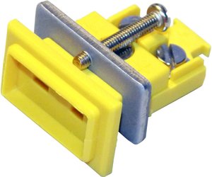 Złącze miniaturowe żeńskie łączące do elem.typu K B & B Thermotechnik, IEC 584, DN EN 50212, NiCrNi, żółte