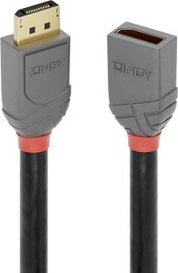 Przedłużacz DisplayPort LINDY Anthra Line 36497, pozłacane styki, 2.00 m