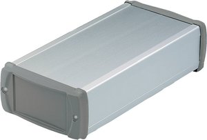 Obudowa uniwersalna Bopla BOS Ecoline ELP 840-200, aluminium, ABS, naturalny, czarny (ral 9005), (D x S x W) 200 x 80 x 42 mm, 1 szt.