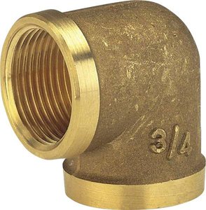 Kątownik z mosiądzu z gwintem wewnętrznym, 33,3 mm (G 1) Kolanko GARDENA 07281-20 30,3 mm (1'') IG