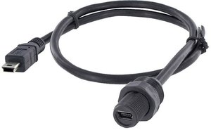 Złącze męskie USB encitech 1310-0009-12, USB Mini-B, 1.50 m, 1 szt.