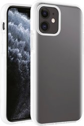 Vivanco RSCVVIPH12M/PWT Futerał backcase Apple iPhone 12, iPhone 12 Pro przeźroczysty, biały Ładowarka indukcyjna, Odporny na wstrząsy, Wodoodporny