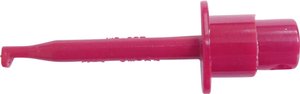 Chwytak probierczy zaciskowy do lutowania Voltcraft czerwony, 4mm, 60V, 0,3A