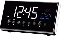 Radiobudzik Silva Schneider UR-D 1450 ze stacją pogodową Radiobudzik Silva Schneider UR-D 1450 WS UKW biały